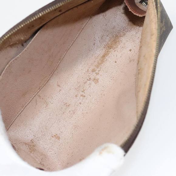 LOUIS VUITTON Monogram Trousse Demi Ronde Cosmetic Pouch M47520 LV Auth 100585 - Picture 10 of 16